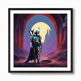 Star Wars Mandalorian Art Print