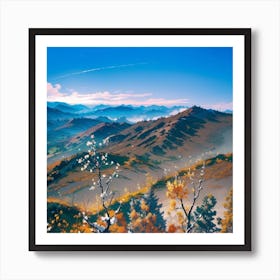 Mountain Scene Art Print