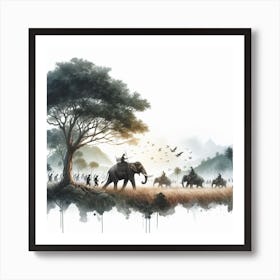 War elephant 1 Art Print