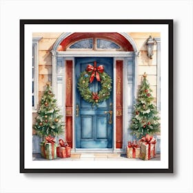 Christmas Door 193 Art Print