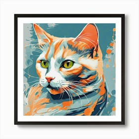 Cat Painting Art Print