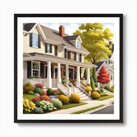 House On A Street Art Print