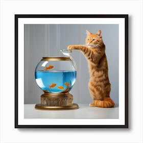 Goldfish In A Bowl 23 Art Print