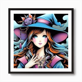 Halloween Witch Art Print