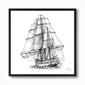 Pirate Ship 1 Art Print