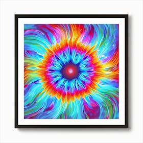 Psychedelic Flower Art Print