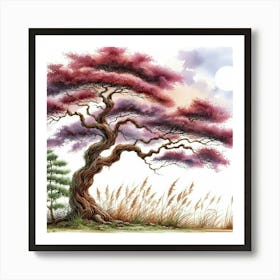 Japanese Cherry Tree Art Print