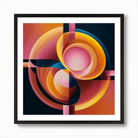 Abstract Circles Art Print