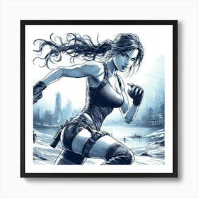 Lara Croft 2 Art Print