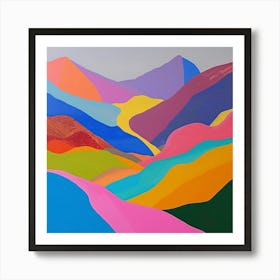 Abstract Travel Collection Kyrgyzstan 10 Art Print