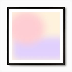 Gradientsquare Lightpink Art Print