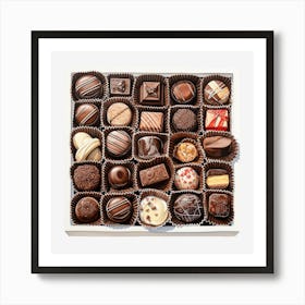 Chocolates In A Box 7 Art Print