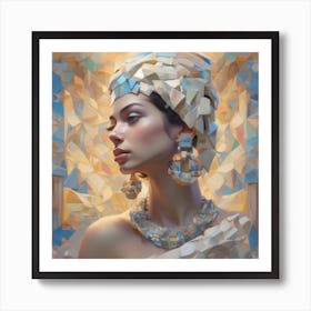 The Jigsaw Becomes Her - Pastel 15 Art Print