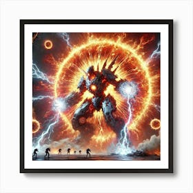 A Sci Fi Depiction Of Helionis Plasma Shield Art Print