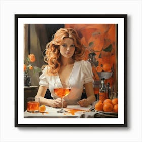 Oranges Aperol Art Print