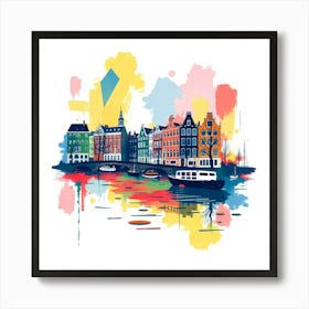 Amsterdam Cityscape 1 Poster