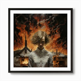 Want to see the world burn Art Print