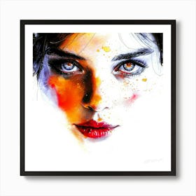 Ethereal Face - Beautiful Glow Art Print