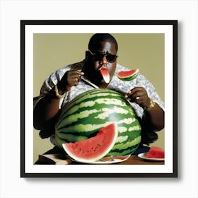 Watermelon Man Art Print