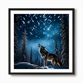 Howling Wolf 8 Art Print