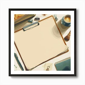 Office Clipboard Art Print