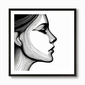 Portrait Of A Woman 19 Art Print