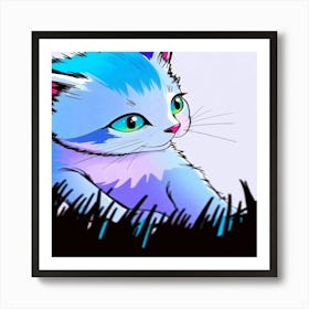 Feline Creative Cat Illustration 58 1 Art Print