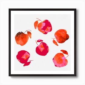 Apple Chiffon Pink Orange Art Print