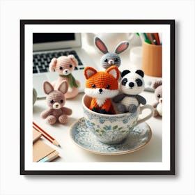 Amigurumi, Animals 1 Art Print