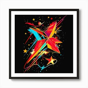 Colorful Star Art Print