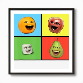 Annoying Orange Characters Art Print