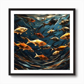 Fishes In The Sea Art Print