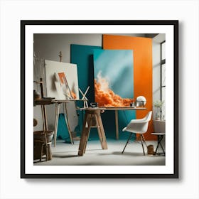 ((( Capture Dynamic Splashes Of Art In A Fashion P (5) Art Print