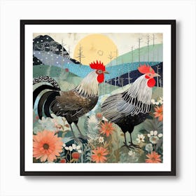 Bird In Nature Chicken 1 Art Print