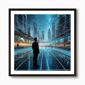 Futuristic Cityscape 17 Art Print