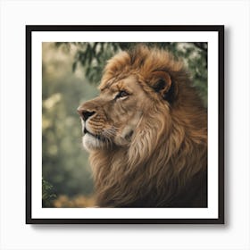 Lion Portrait Art Print