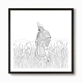 Samurai Art 55 Art Print