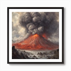 Lava Eruption Art Print