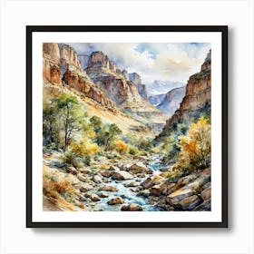 Rocky Canyon Art Print