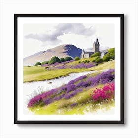 Scotland Landscape Painting Art Print