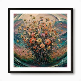 Bouquet Of Flowers Art Print