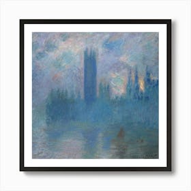 Houses Of Parliament, London (1900) Art Print