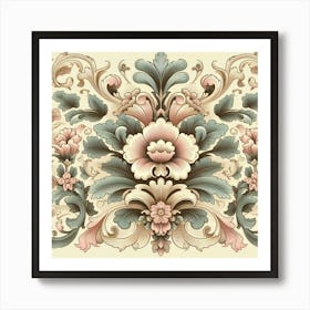 Ornate Floral Pattern Art Print