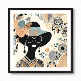 Lady In A Hat Art Print