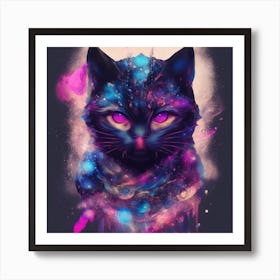 Galaxy Cat 1 Art Print