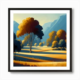 Landscape Painting 157 Art Print