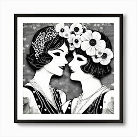 Deco Ladies Art Print