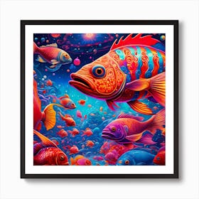 Sea Of Fish Art Print