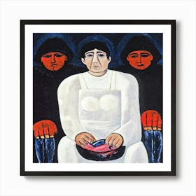 Three Women 1 Art Print