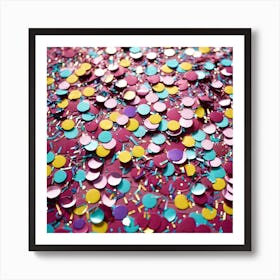 Colorful Confetti 2 Art Print